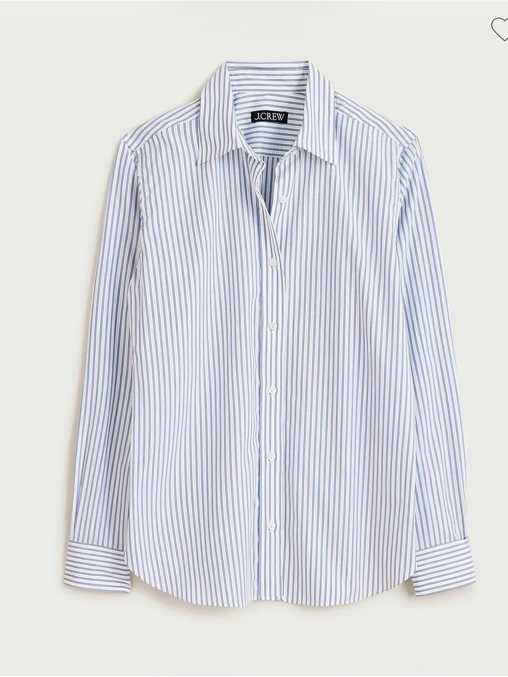 J. Crew Jules classic-fit shirt in striped cotton poplin